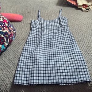 blue plaid hollister dress, small, slightly worn but great condition